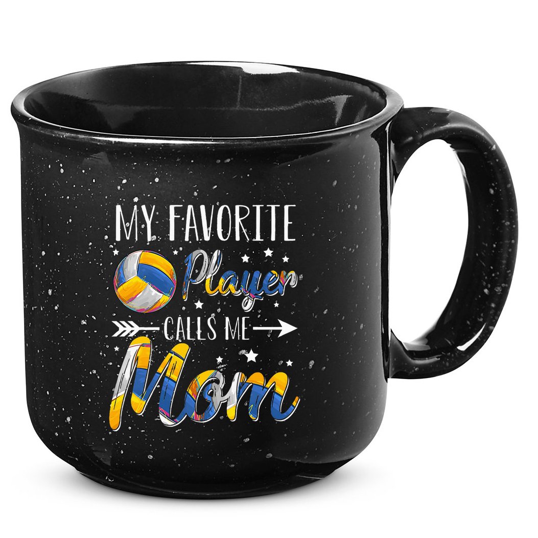 Volleyball My Favorite Player Calls Me Mom 15oz Campfire Ceramic Mug