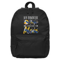 Volleyball My Favorite Player Calls Me Mom 16 in Basic Backpack