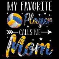 Volleyball My Favorite Player Calls Me Mom 16 in Basic Backpack