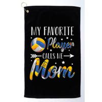 Volleyball My Favorite Player Calls Me Mom Golf Towel