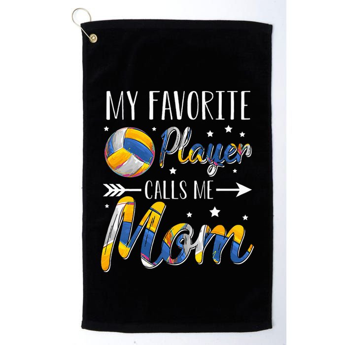 Volleyball My Favorite Player Calls Me Mom Golf Towel