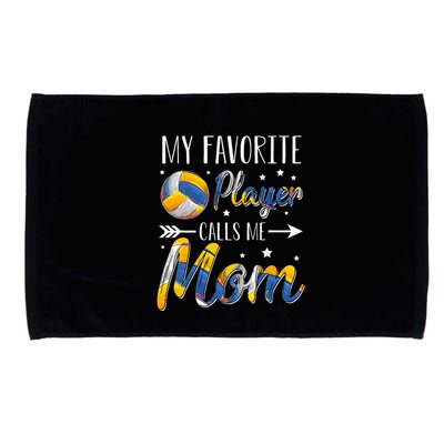 Volleyball My Favorite Player Calls Me Mom Microfiber Hand Towel