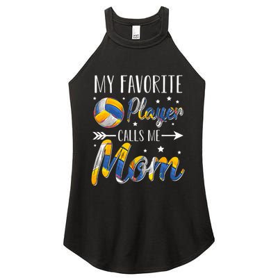 Volleyball My Favorite Player Calls Me Mom Women's Perfect Tri Rocker Tank