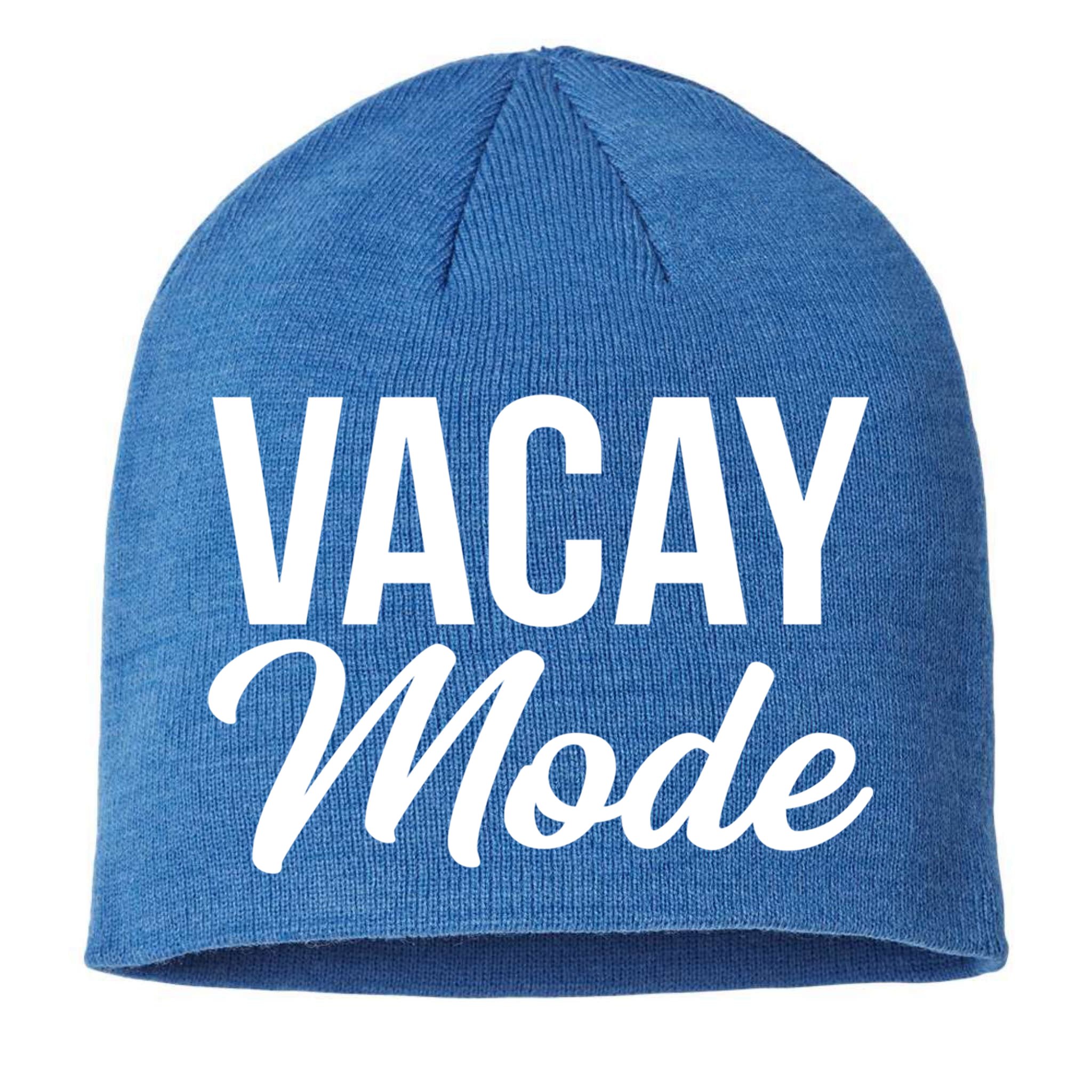 Vacay Mode Funny Family Vacation Gift Sustainable Beanie