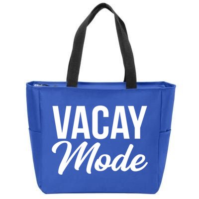 Vacay Mode Funny Family Vacation Gift Zip Tote Bag