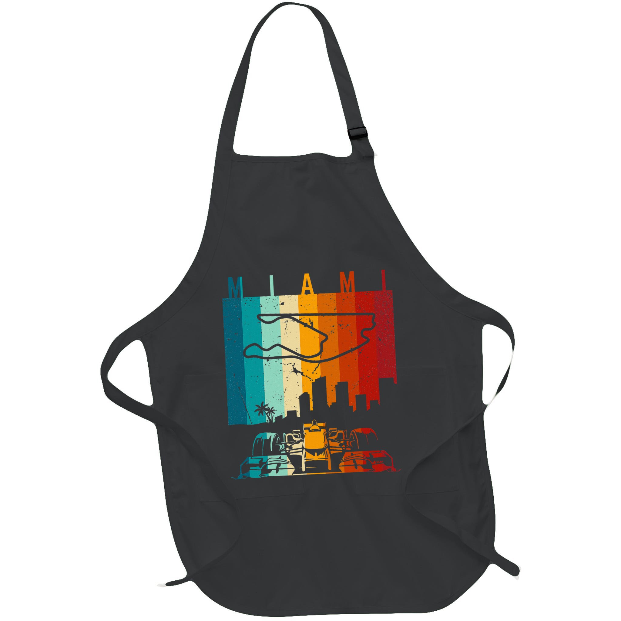 Vintage Miami Formula Racing Track Circuit Apron