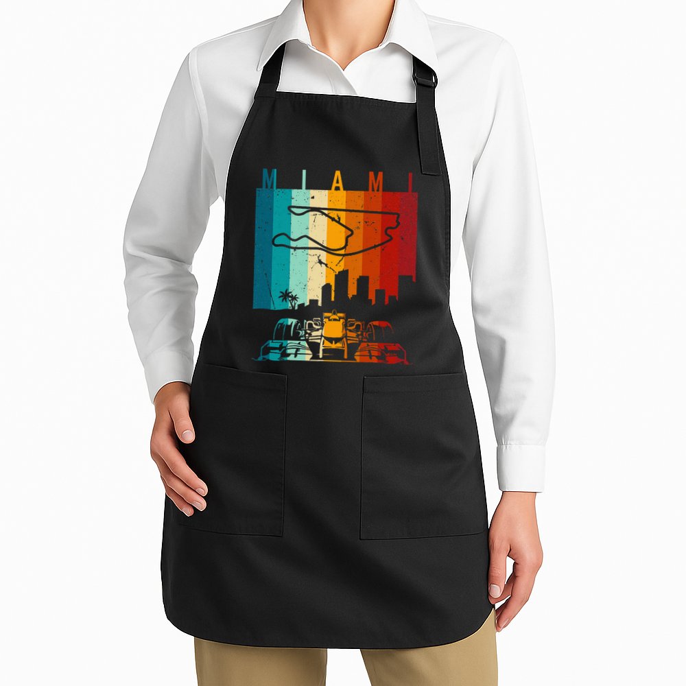 Vintage Miami Formula Racing Track Circuit Apron