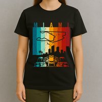 Vintage Miami Formula Racing Track Circuit T-Shirt