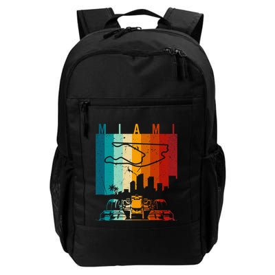Vintage Miami Formula Racing Track Circuit Backpack