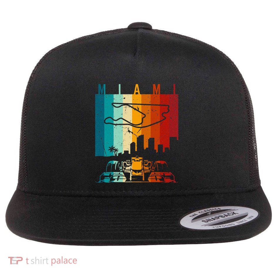 Vintage Miami Formula Racing Track Circuit Flatbill Hat