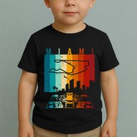 Vintage Miami Formula Racing Track Circuit Toddler T-Shirt