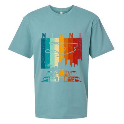 Vintage Miami Formula Racing Track Circuit Sueded Cloud Jersey T-Shirt