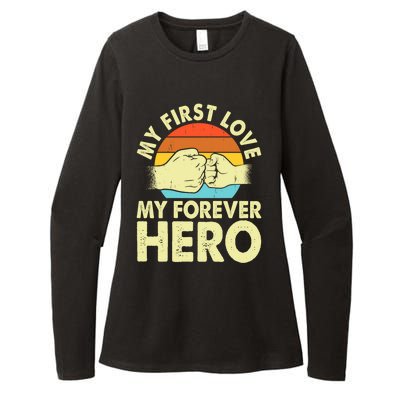 Vintage My First Love My Forever Hero Gift Womens CVC Long Sleeve Shirt