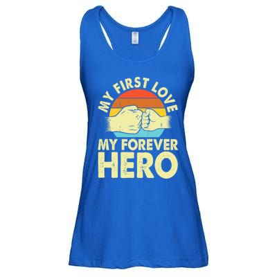 Vintage My First Love My Forever Hero Gift Ladies Essential Flowy Tank