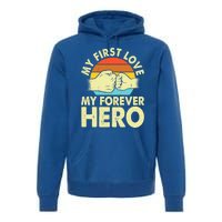 Vintage My First Love My Forever Hero Gift Premium Hoodie