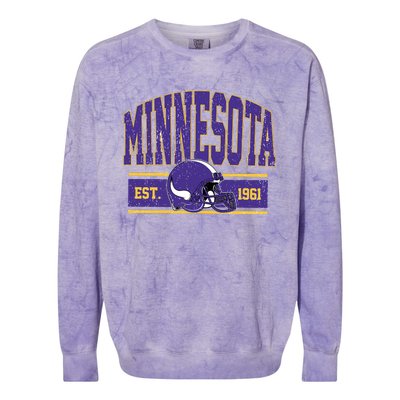 Vintage Minnesota Football Colorblast Crewneck Sweatshirt