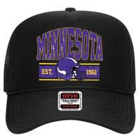 Vintage Minnesota Football High Crown Mesh Back Trucker Hat