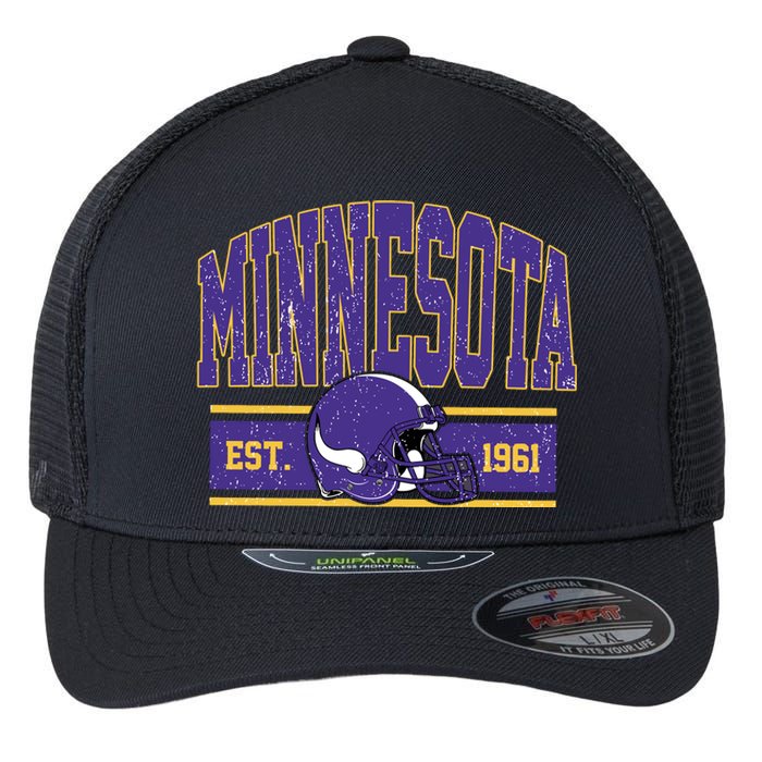 Vintage Minnesota Football Flexfit Unipanel Trucker Cap