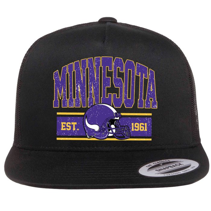 Vintage Minnesota Football Flat Bill Trucker Hat