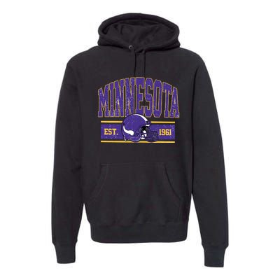 Vintage Minnesota Football Premium Hoodie