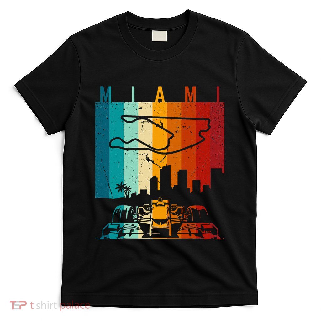 Vintage Miami Formula Racing Track Circuit Fan T-Shirt