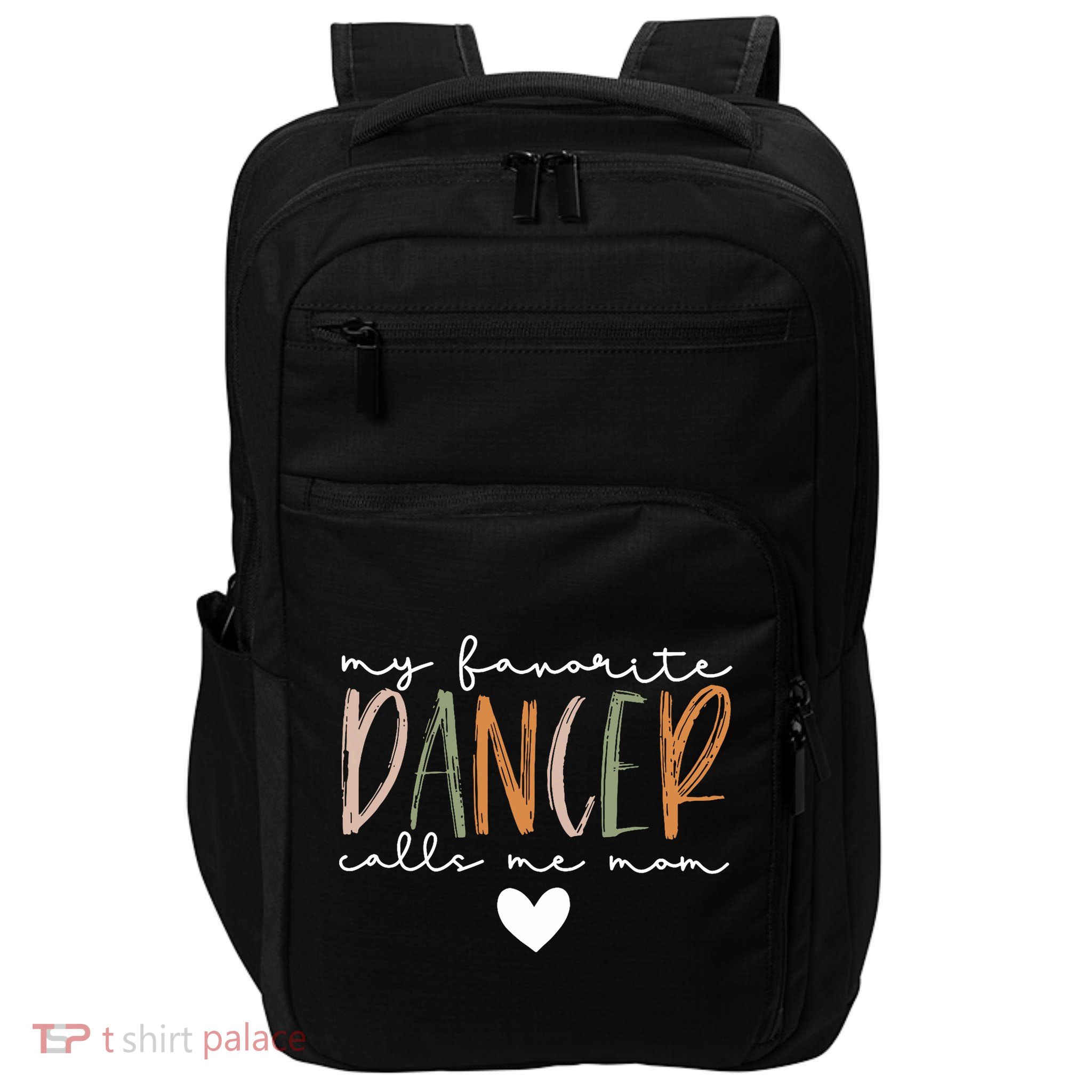 Vintage My Favorite Dancer Calls Me Mom Funny Mother Impact Tech Backpack