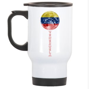 Venezuela Moon Flag Pride Venezuelan Flag Roots Souvenir Gift Stainless Steel Travel Mug