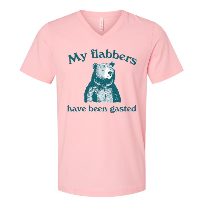 Vintage My Flabbers Have Been Gasted V-Neck T-Shirt