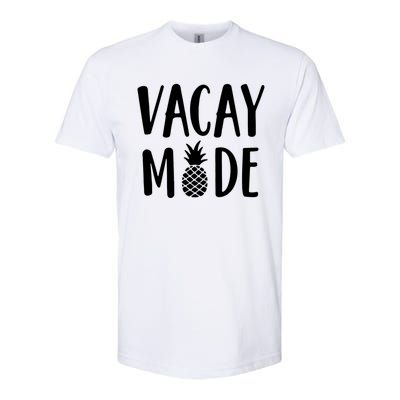 Vacay Mode Funny Gift Pineapple Summer Vibes Gift Softstyle CVC T-Shirt