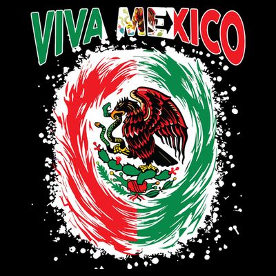 Viva Mexico Flag Mexican Independence Day T-Shirt