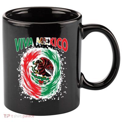 Viva Mexico Flag Mexican Independence Day 11oz C Handle Ceramic Mug