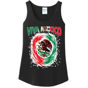 Viva Mexico Flag Mexican Independence Day Ladies Essential Tank