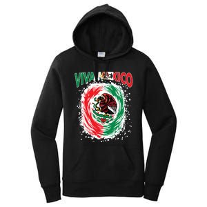 Viva Mexico Flag Mexican Independence Day Women's Pullover Hoodie