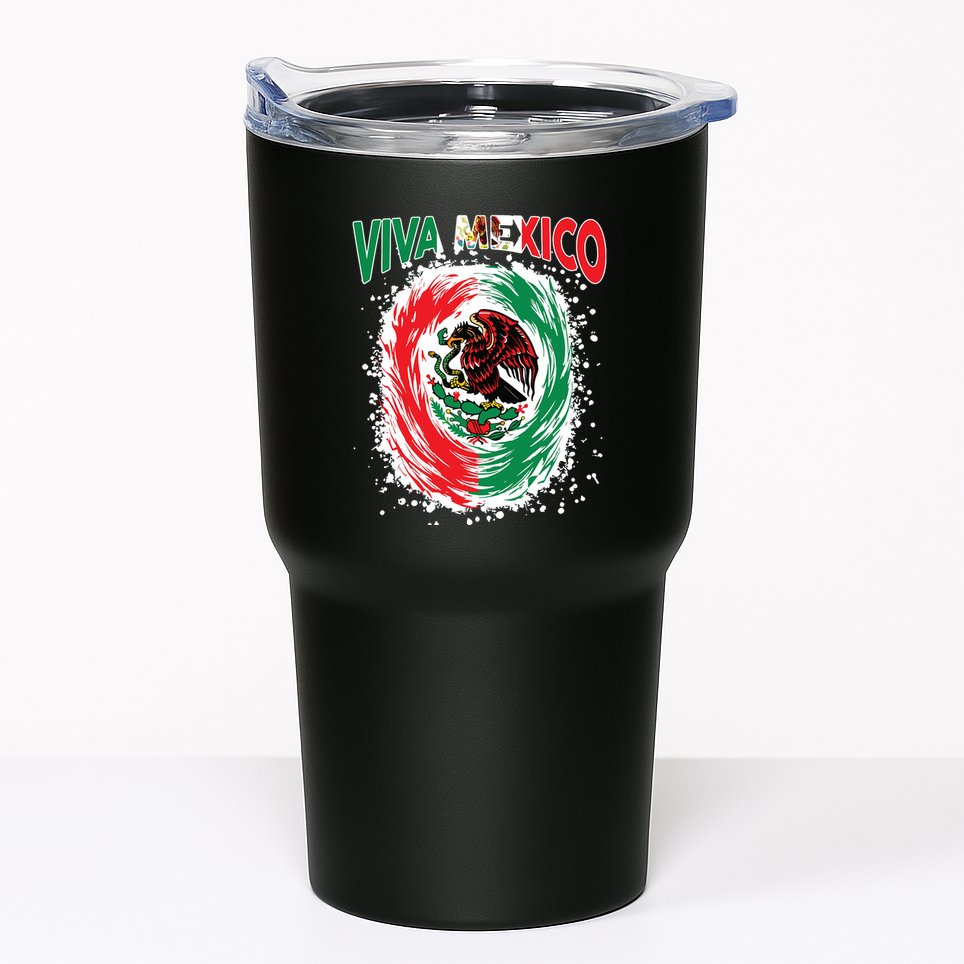 Viva Mexico Flag Mexican Independence Day Tumbler