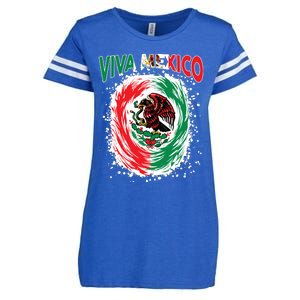 Viva Mexico Flag Mexican Independence Day Enza Ladies Jersey Football T-Shirt