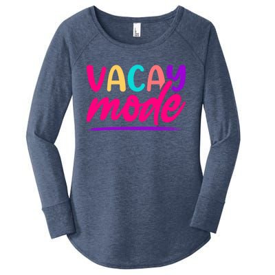 Vacay Mode Family Beach Vacation Summer Gift Women's Perfect Tri Tunic Long Sleeve Shirt