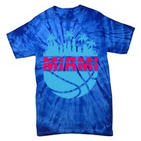 Vintage Miami Florida Retro Basketball I Miami Tie-Dye T-Shirt