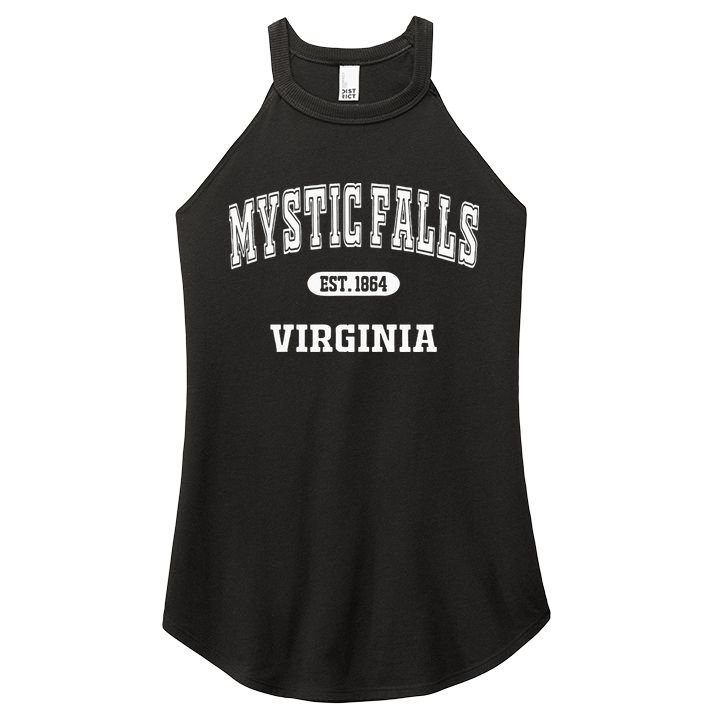 Vintage Mystic Falls Virginia Retro Men Women Fan Women's Perfect Tri Rocker Tank