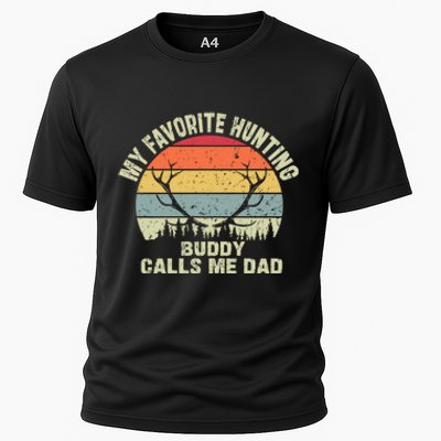 Vintage My Favorite Hunting Buddy Calls Me Design Cooling Performance Crew T-Shirt