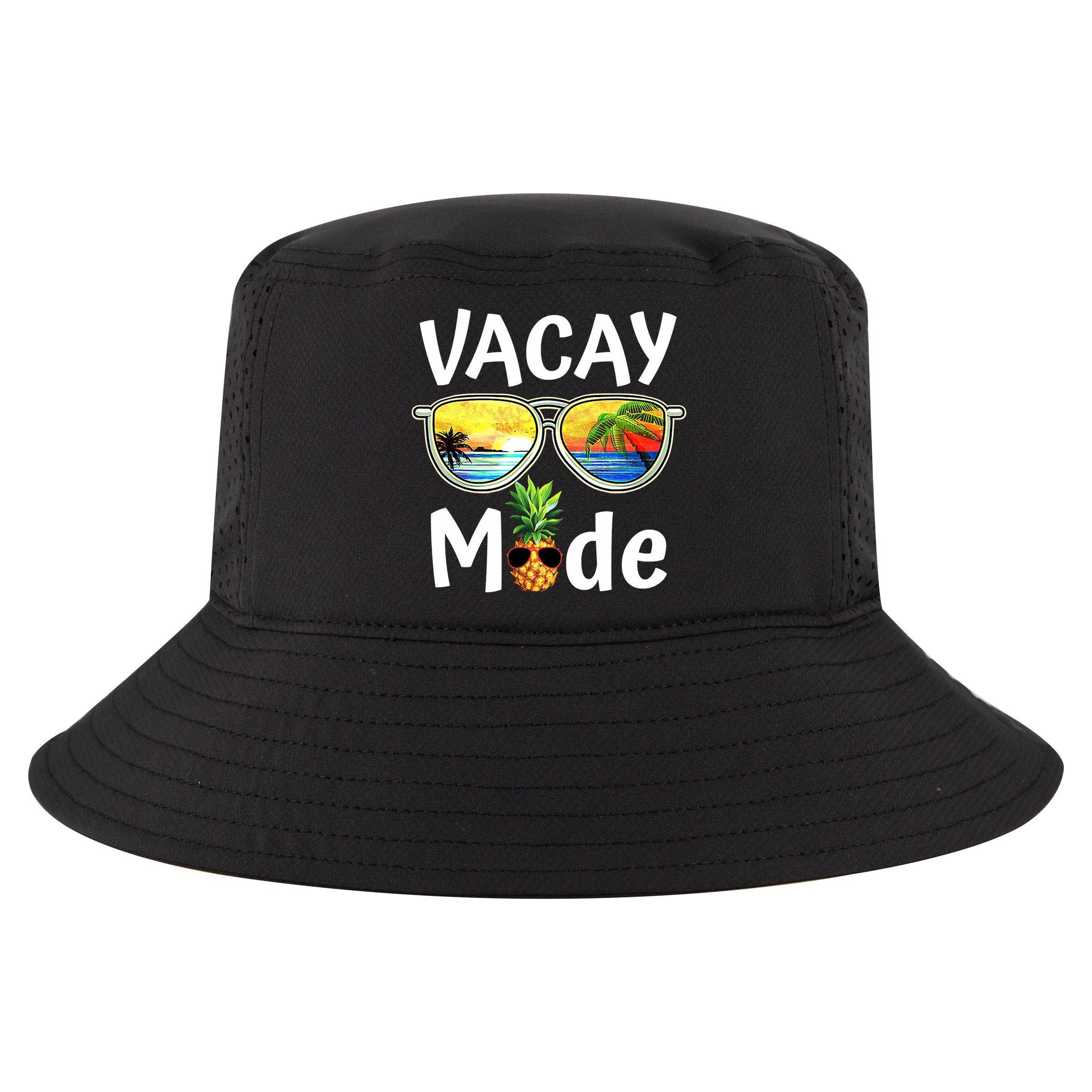 Vacay Mode Family Vacation Summer Sunglasses Beach Pineapple Cool Comfort Performance Bucket Hat