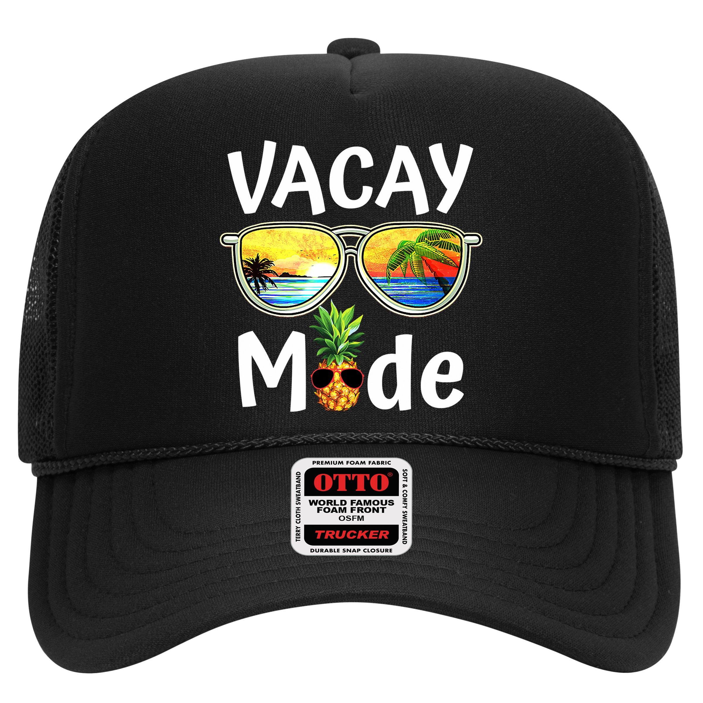 Vacay Mode Family Vacation Summer Sunglasses Beach Pineapple Hat