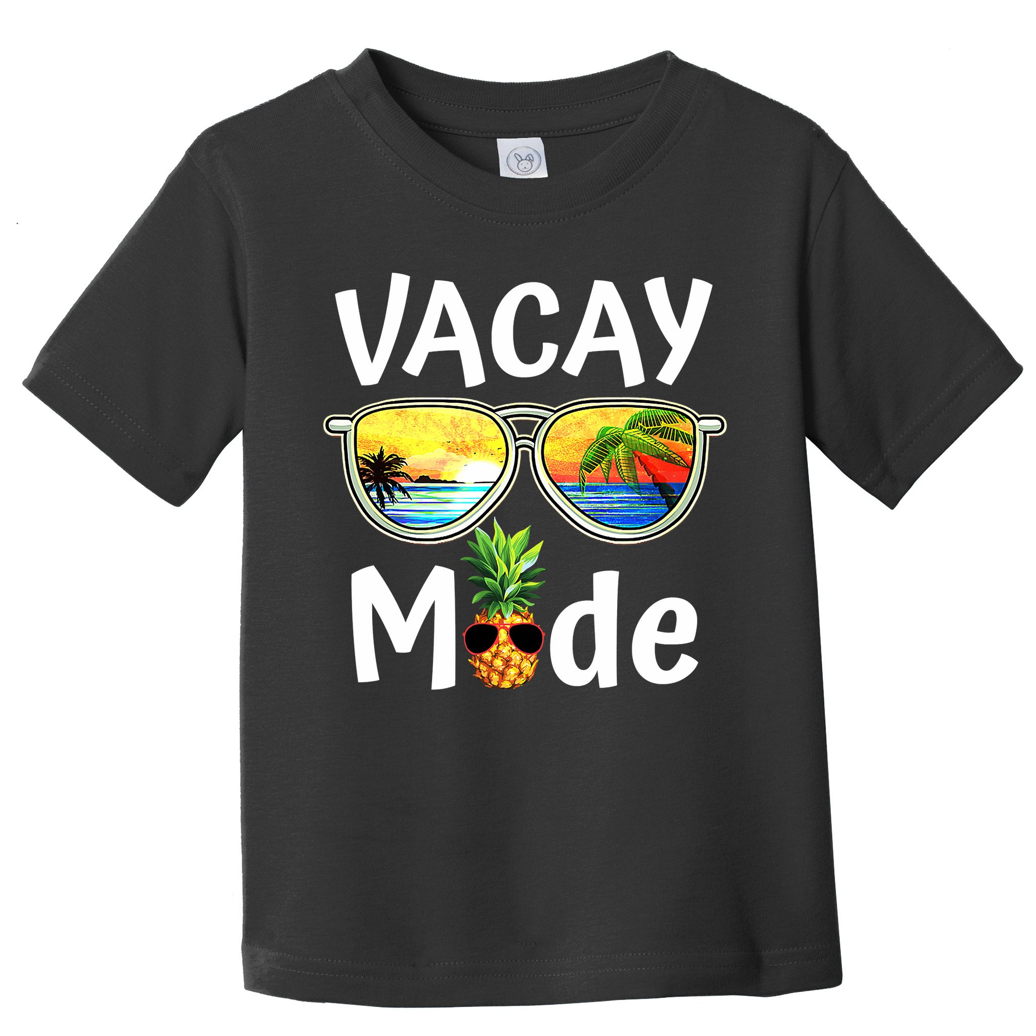 Vacay Mode Family Vacation Summer Sunglasses Beach Pineapple Toddler T-Shirt