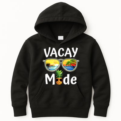 Vacay Mode Family Vacation Summer Sunglasses Beach Pineapple Kids Hoodie