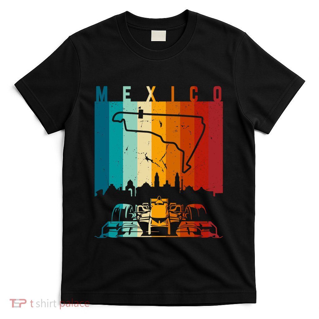 Vintage Mexico Formula Racing Track Circuit Fan T-Shirt