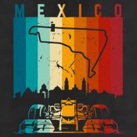 Vintage Mexico Formula Racing Track Circuit Fan Tumbler