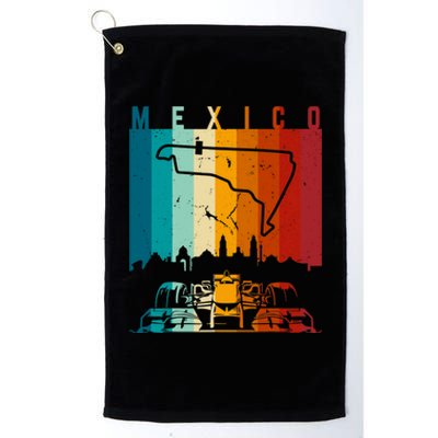 Vintage Mexico Formula Racing Track Circuit Fan Platinum Collection Golf Towel