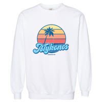 Vintage Mykonos Greece Classic 70s Retro Surfer Garment-Dyed Sweatshirt