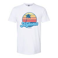 Vintage Mykonos Greece Classic 70s Retro Surfer Softstyle CVC T-Shirt