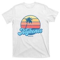 Vintage Mykonos Greece Classic 70s Retro Surfer T-Shirt