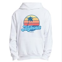 Vintage Mykonos Greece Classic 70s Retro Surfer Urban Pullover Hoodie